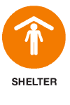 Orange Shelter Icon